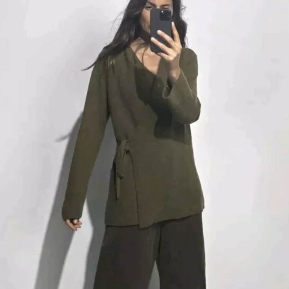 Zara Wrap Front Knit Cardigan Size Medium